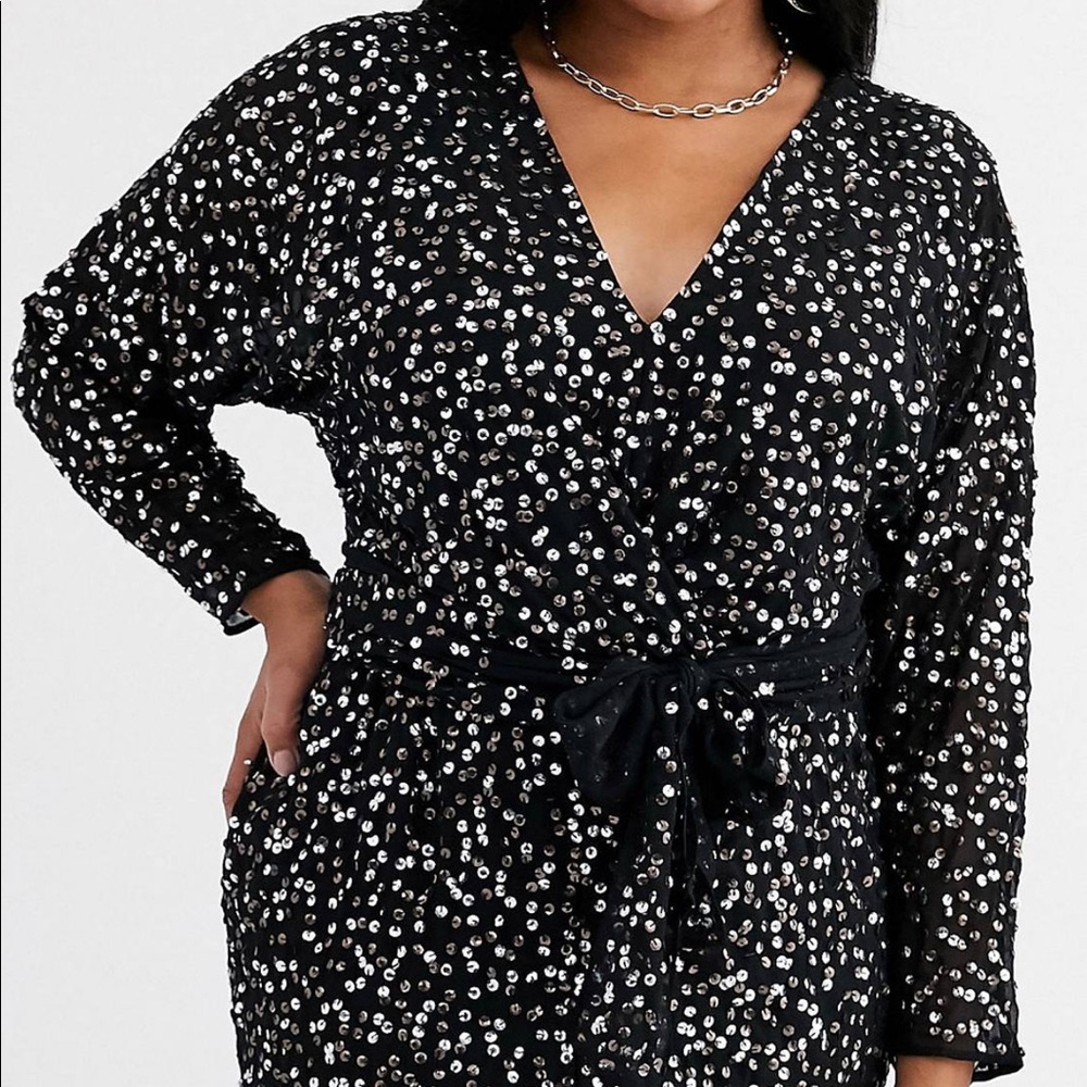 Asos curve sequins dress
